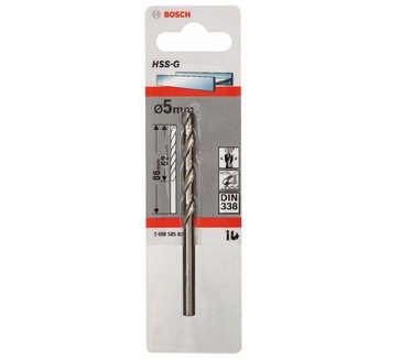 Bosch Metaalboren HSS-G, DIN 338