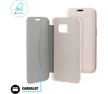 BeHello Samsung Galaxy S6 Edge Book Case Beige
