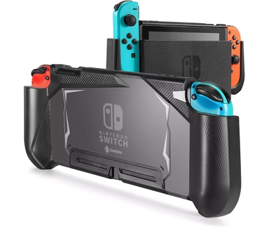 tomtoc TPU Dockable Grip Case for Nintendo Switch | Black