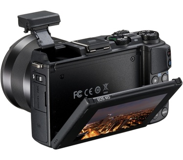 Canon EOS M3 + 18-55mm f/3.5-5.6 + Viewfinder Zwart