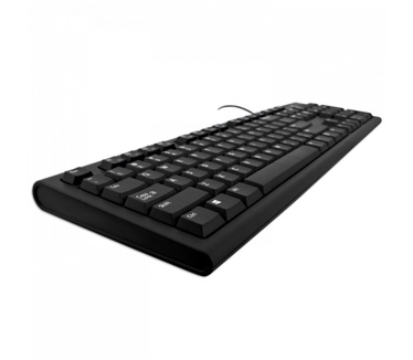 V7 USB/PS2 Wired Keyboard (Qwerty UK) Zwart