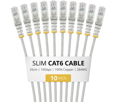 Startech.com N6PAT25CMGRS10PK