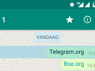 Whatsapp blokkeert Telegram