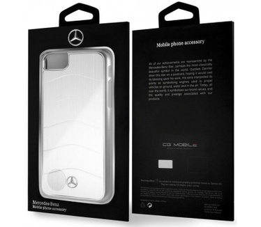 Mercedes-Benz Aluminium Back Case iPhone 7/8/SE/SE2 (4.7") Zilver Zilver