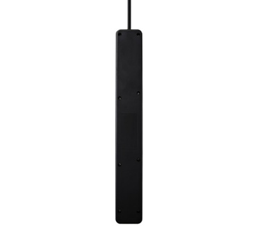 V7 6-Schuko Outlet Home/Office Surge Protector, 1.8m Cord, 1050 Joules, Black