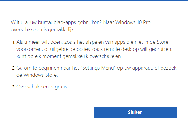 Surface Laptop upgrade Windows 10 Pro