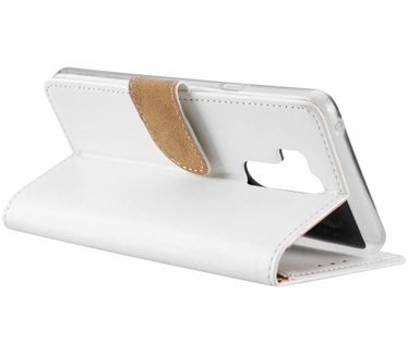 Luxe Lederen Bookcase hoesje voor de LG G7 ThinQ - Wit (LG G7 ThinQ) Wit