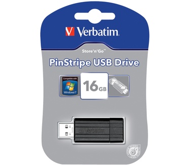 Verbatim Store 'n' Go PinStripe 16GB Zwart