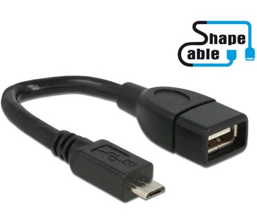 Delock 0.15m, USB2.0 Micro-B/USB2.0-A