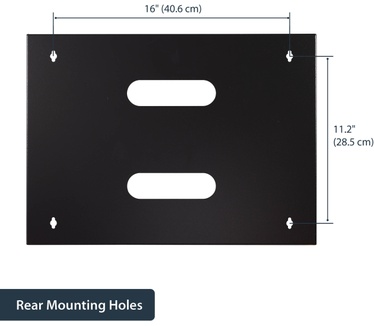 Startech.com Wand monteerbaar rack voor 12"/30 cm apparatuur wandkast massief staal 8U
