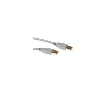 Advanced Cable Technology USB 2.0 aansluitkabel USB A male - USB A male ivoor