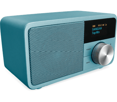 Sangean DAB+ / FM-RDS / Aux-in / Bluetooth Radio Houten Behuizing Blauw