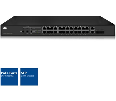 ACT AC4434 POE+ SWITCH 24 PORTS 390W