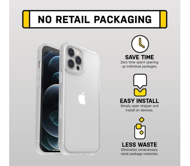 Otterbox React Series voor Apple iPhone 12 Pro Max, transparant - Geen retailverpakking