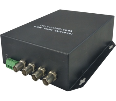 LevelOne 4-Channel BNC over Fiber Optic Extender Kit, 20km