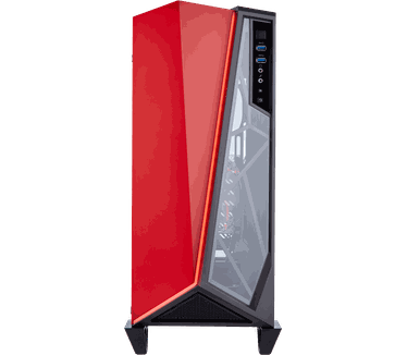 Corsair Carbide Carbide Series® SPEC-OMEGA Tempered Glass Mid-Tower ATX Gaming Case - Black/Red