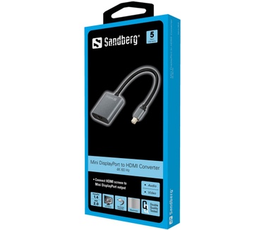 Sandberg Adapter MiniDP1.4>HDMI2.0 4K60