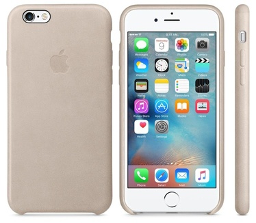 Apple Originele Hard Cover echt leer Roze voor iPhone 6/6S