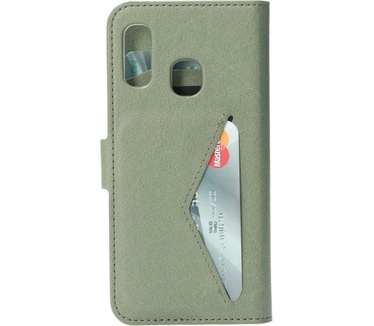 Mobiparts Classic Wallet Case Galaxy A20e Stone Green