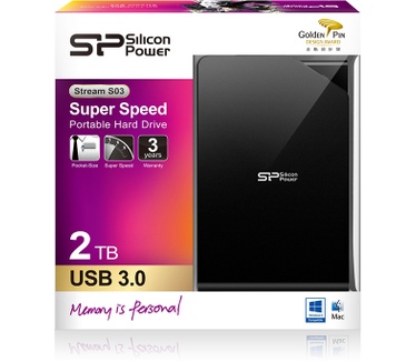 Silicon Power Stream S03 2TB Zwart