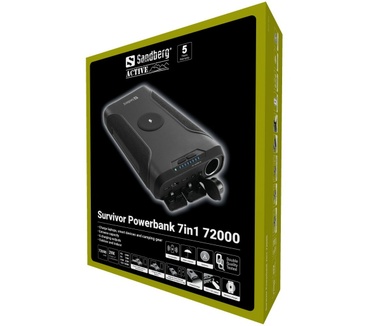 Sandberg Survivor Powerbank 7in1 72000