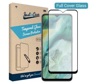 Just in Case Full Cover Tempered Glass Oppo Find X2 Lite Zwart