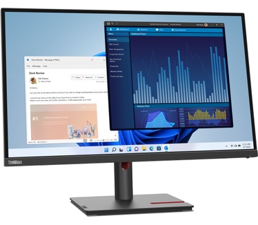 Lenovo ThinkVision T27p-30 (zonder webcam) Zwart