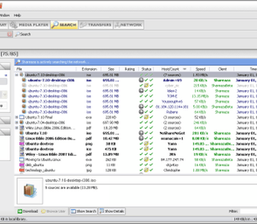 Shareaza 2.3.1.0 screenshot (410 pix)