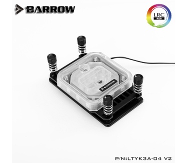 Barrow AMD AM4 platform jetting micro waterway CPU water block Acrylic Aurora