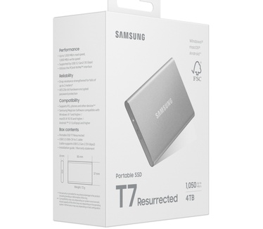 Samsung Portable SSD T7 Resurrected USB 3.2 Gen 2 4TB