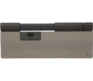 Contour Design SliderMouse Pro draadloos met Extended polssteun in stof Lichtgrijs