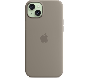 Apple Siliconenhoesje met MagSafe voor iPhone 15 Plus - Klei