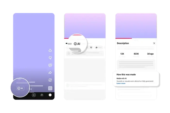 YouTube AI-labels