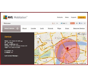 AVG Mobilation screenshot