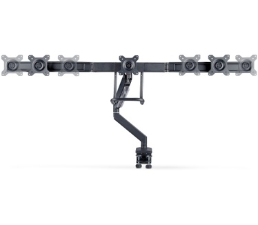 Startech.com Crossbar Triple Monitor Arm voor Bureau, Tot Drie 27inch Schermen, VESA 75x75/100x100, Instelling Zonder Gereedschap, C-Klem/Doorvoertule, Arm met Veermechanisme