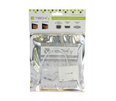 Techly Mini DisplayPort to HDMI/VGA Adapter Wit