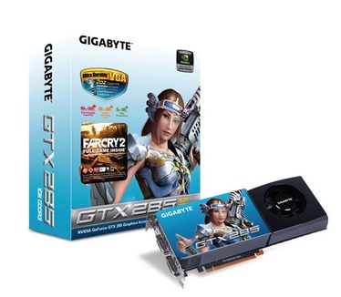 Gigabyte GTX 285 GigaByte GeForce GTX 285 1024 MB
