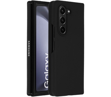 Accezz Liquid Silicone Backcover Samsung Galaxy Z Fold 5 - Zwart