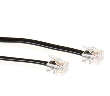 Advanced Cable Technology Modulaire telefonie kabel RJ-11 - RJ-11 zwart