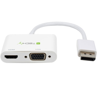 Techly DisplayPort to HDMI/VGA Adapter Wit