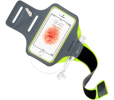 Mobiparts Comfort Fit Sport Armband Apple iPhone 5, iPhone 5S, iPhone SE Neon Green