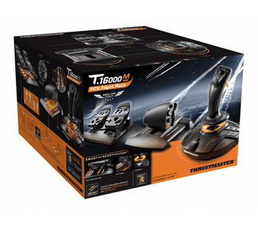 Thrustmaster T16000M FCS Flight Pack Oranje, Zwart