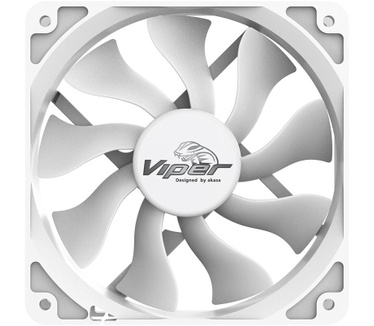Akasa Viper Wit, Single Pack, 120mm