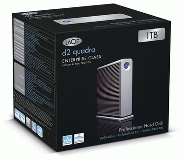 LaCie d2 Quadra Enterprise Class 1TB Zilver