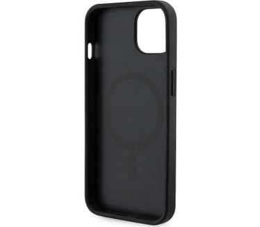 Guess G-Cube MagSafe Back Case - Apple iPhone 14 (6.1") - Zwart Zwart