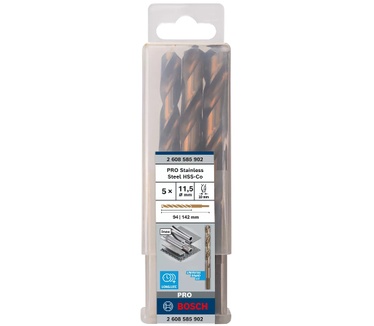 Bosch PRO Stainless Steel HSS-Co spiraalboor