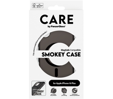 PanzerGlass CARE by PG Smokey w. MagS iPhone16 6.7