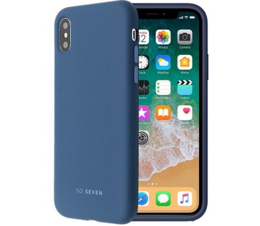 SO SEVEN Smoothie Silicone Case - iPhone XS Max (6.5") - Blauw  Blauw
