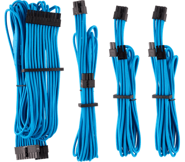 Corsair Premium Individually Sleeved PSU Cables Starter Kit Type 4 Gen 4 - Blue