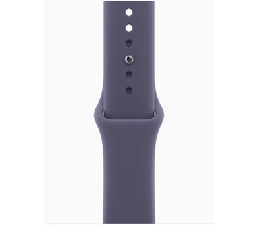 Apple Watch Series 11, 42mm, GPS, Aluminium, Sportbandje M/L, Zilver (Paars)